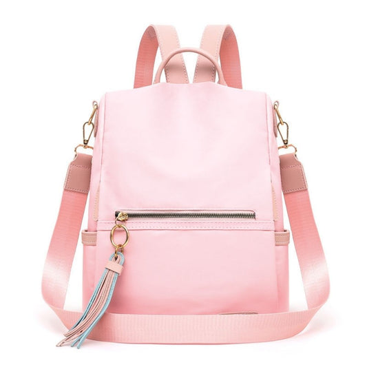 Pink Rainproof Multi-backpack