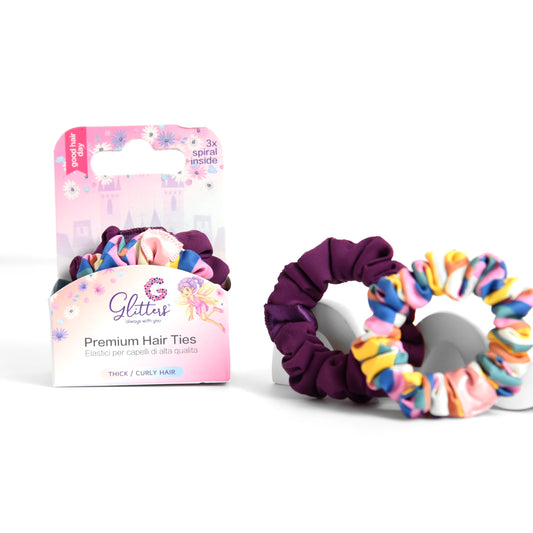 Vibrant Colorful Hair Tie Duo