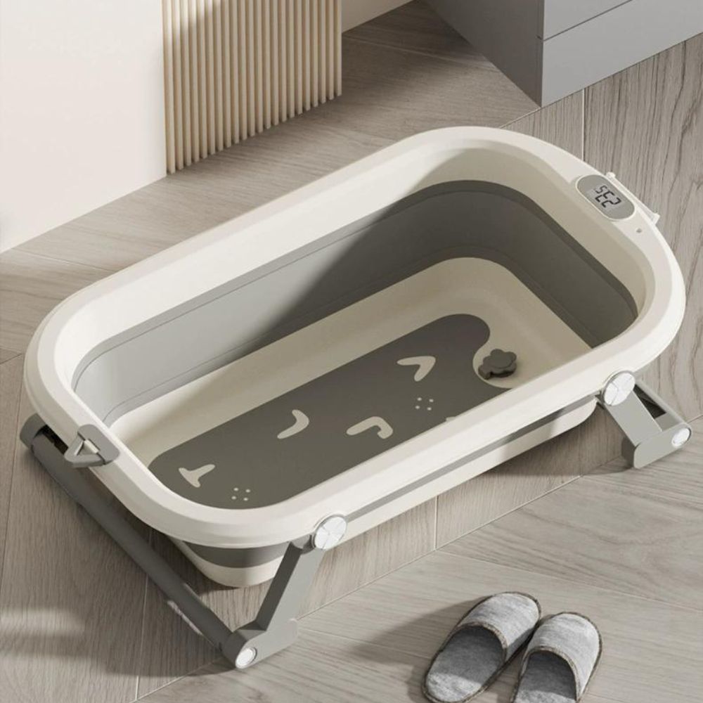 Grey Alphabet Foldable Bathtub