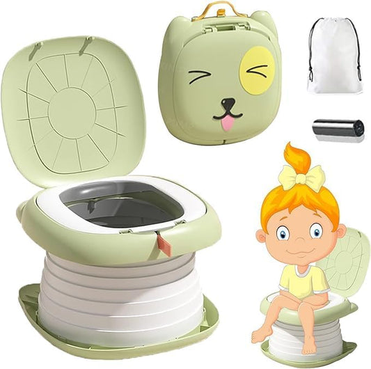 Green 3-in-1 Portable Travel Potty