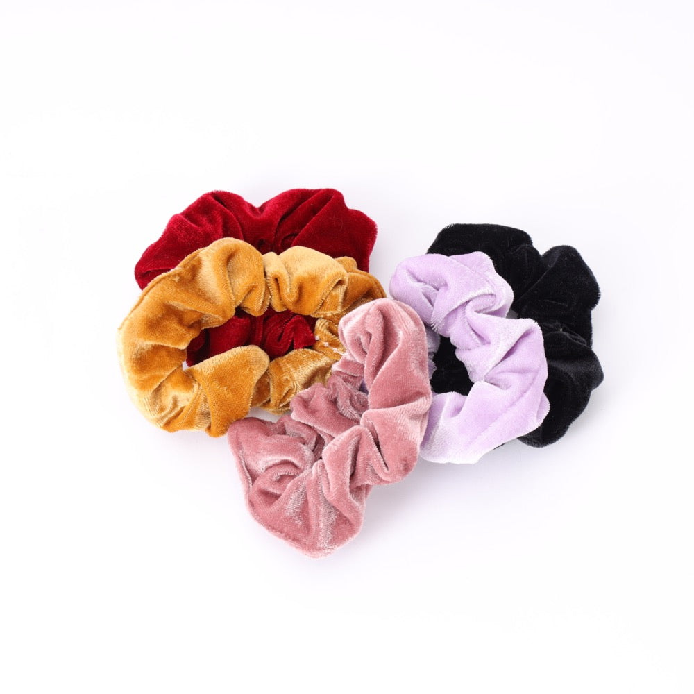 Velvet Jumbo Scrunchies