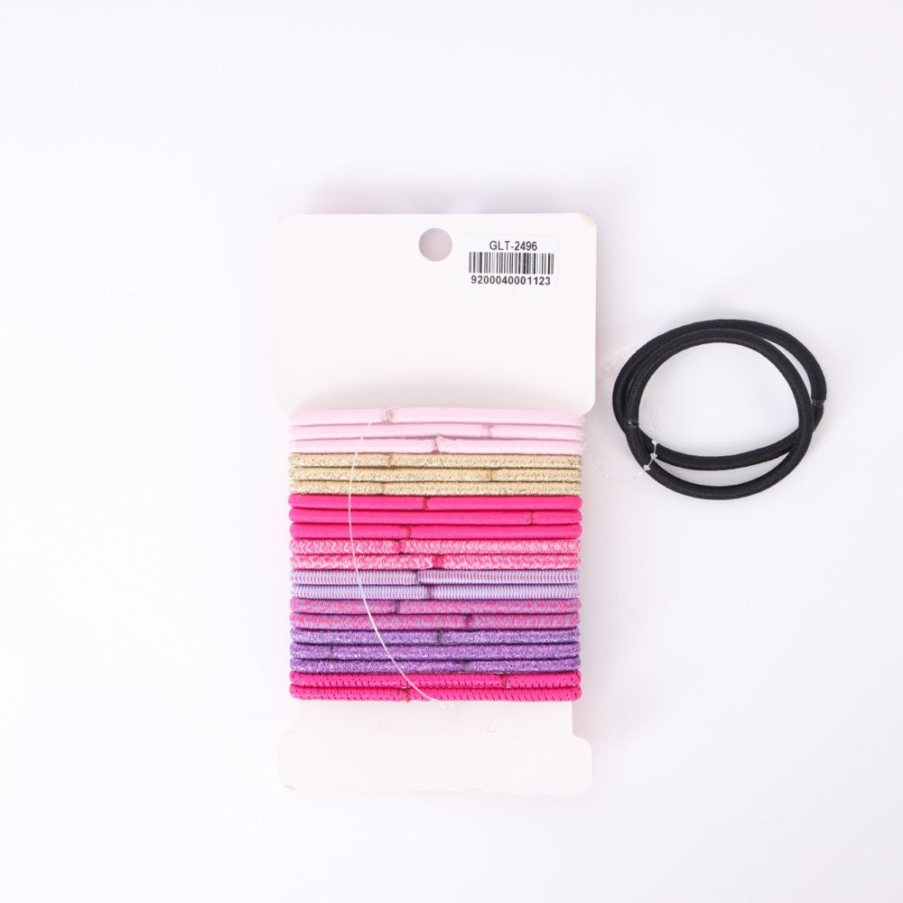 22pcs Pink Shades Hair Tie