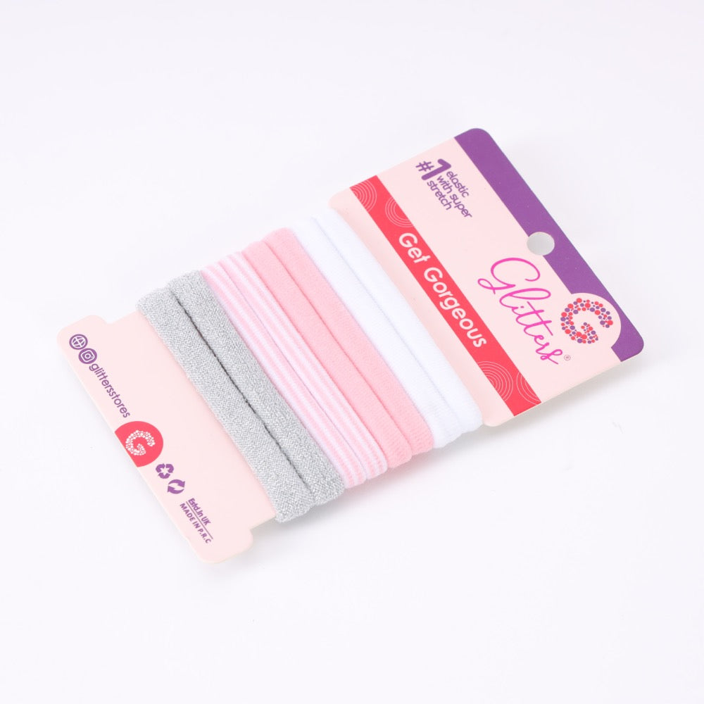 Metallic Pink Hair Ties