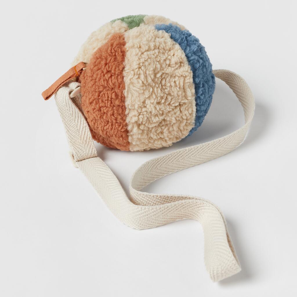 Furry Mini Crossbody Ball Bag