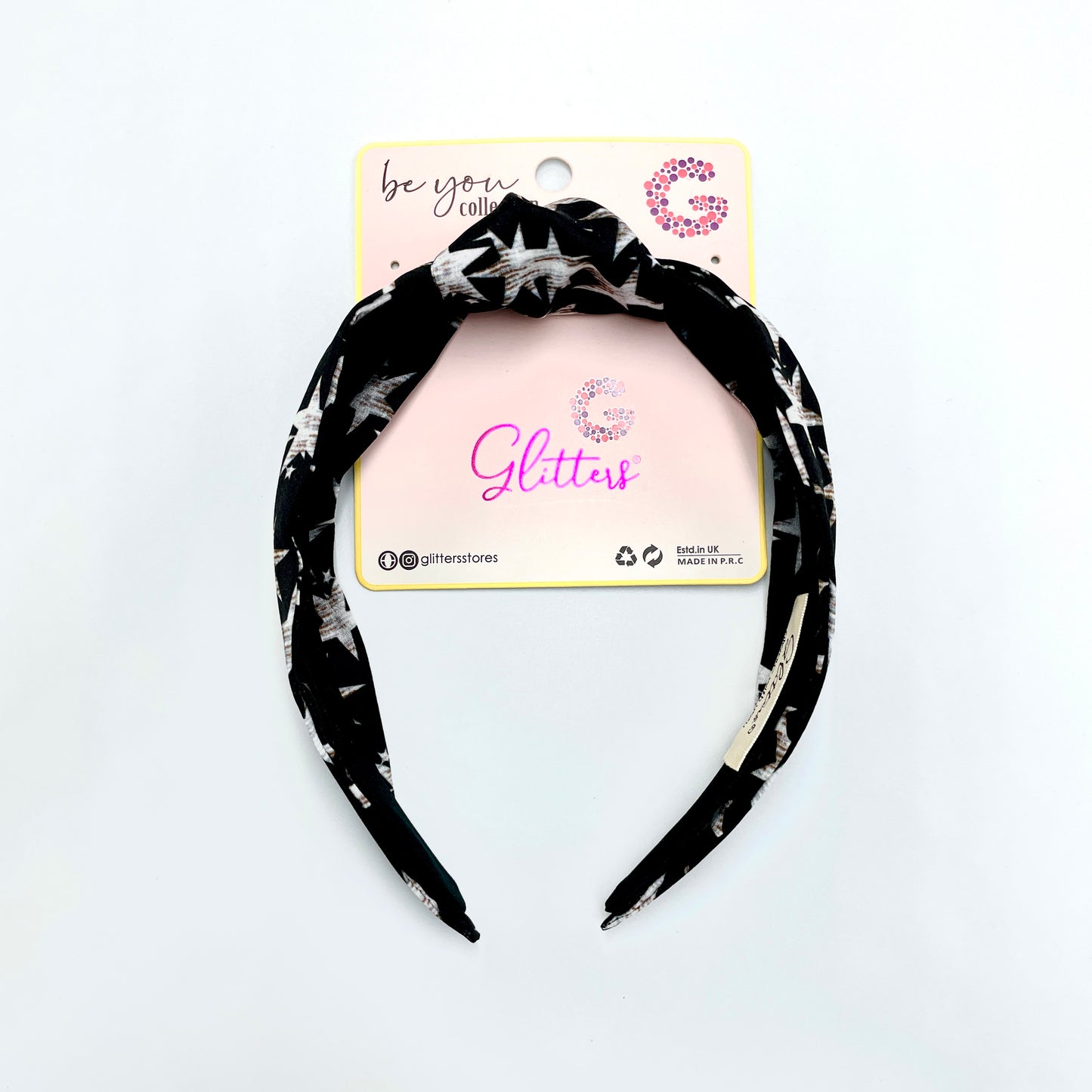 Black Stars Knot Hairband