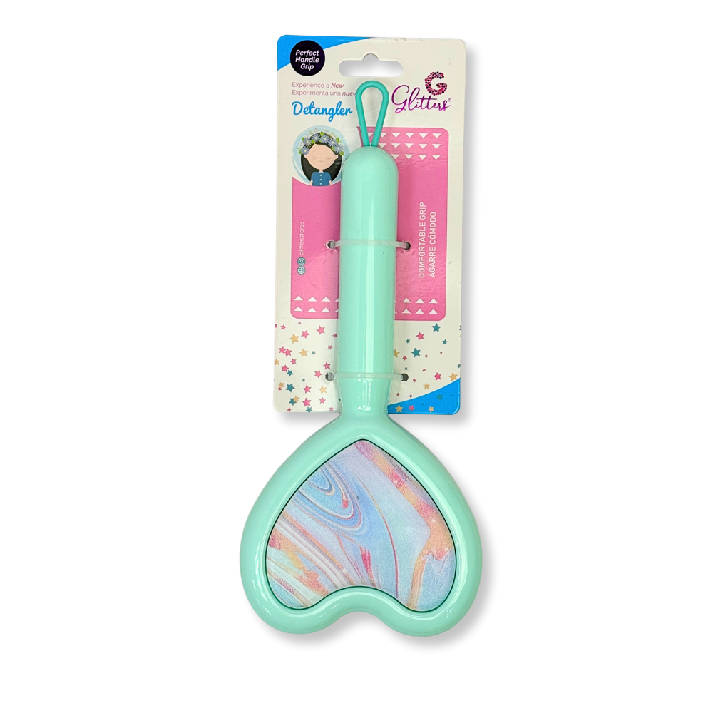 Marble Heart Paddle Brush