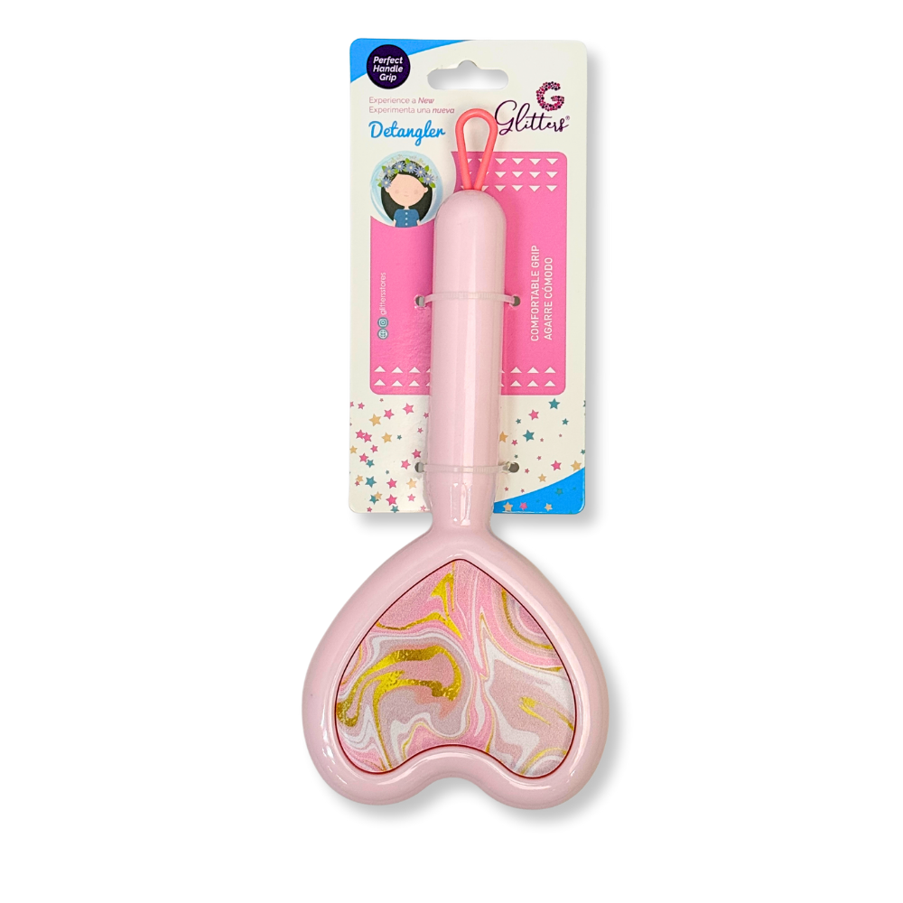 Marble Heart Paddle Brush