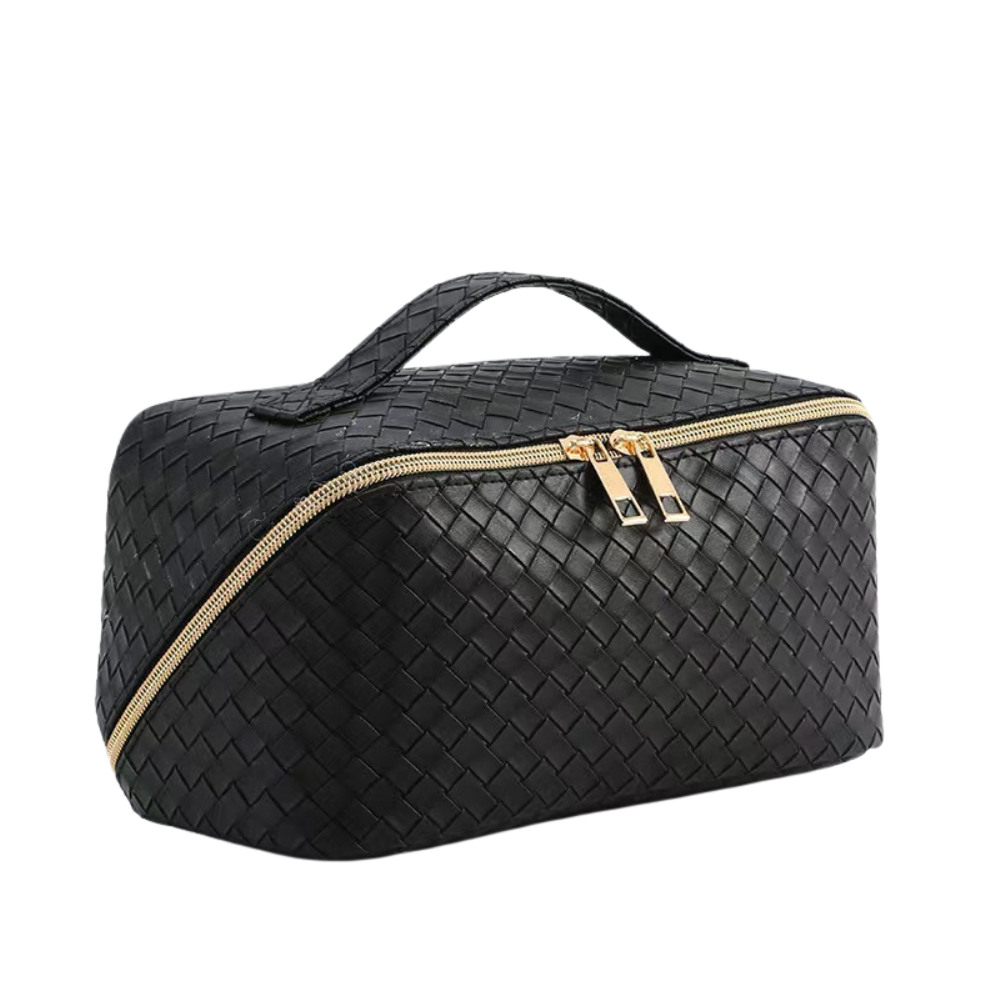 Quilted Travel Makeup Pouch