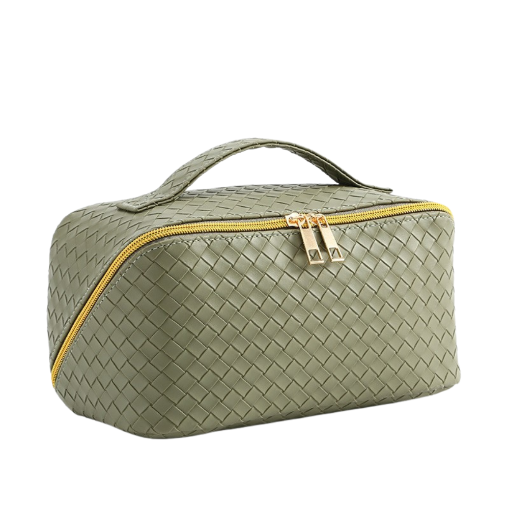 Quilted Travel Makeup Pouch