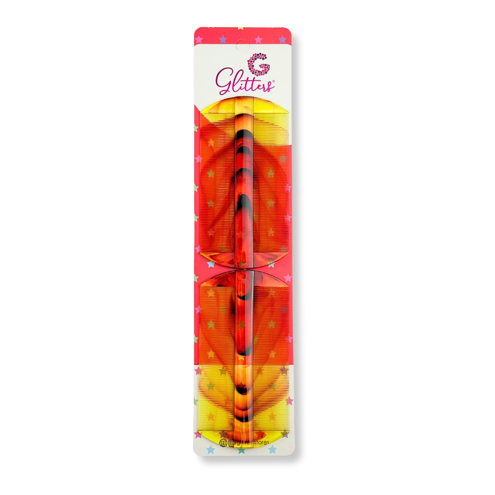 Double Sided Orange Nit Comb, 2pcs
