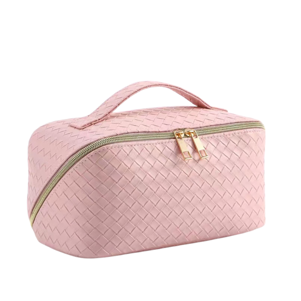 Quilted Travel Makeup Pouch