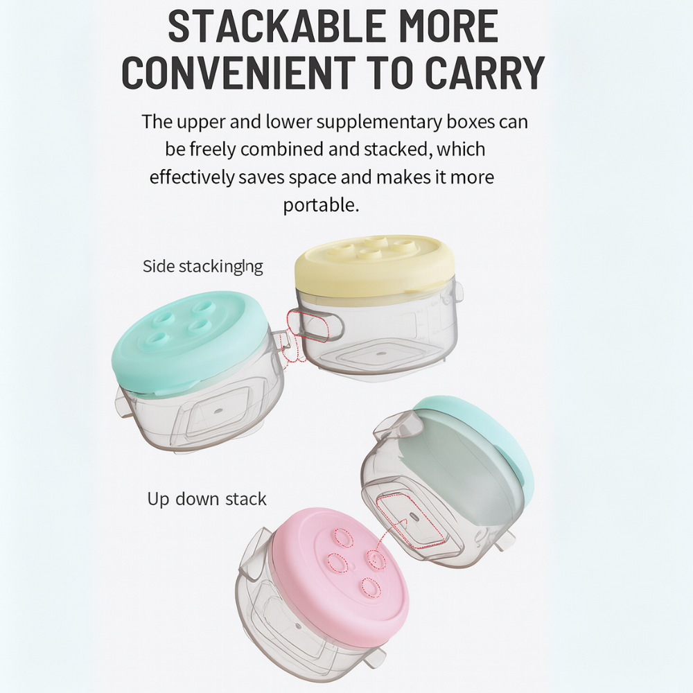 Stackable Milk Powder storage 120mL x3 (360mL)