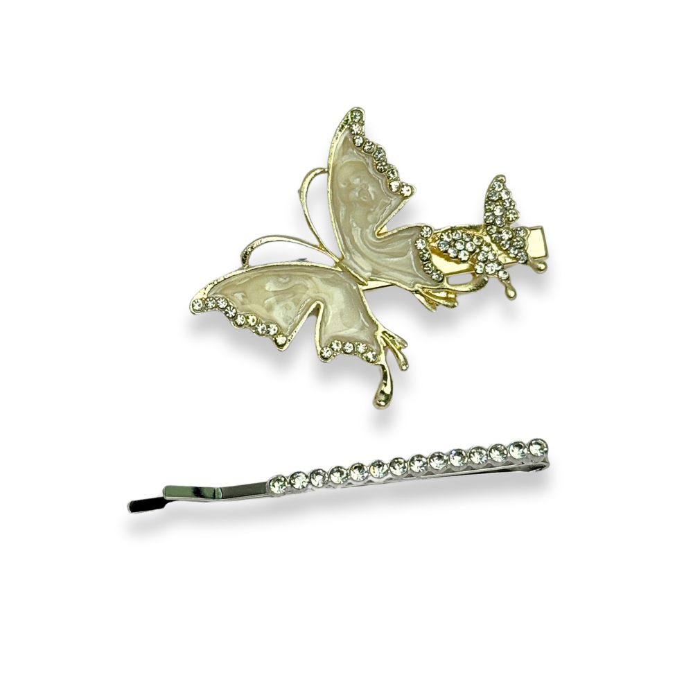 Glitters Butterfly Stone Pin