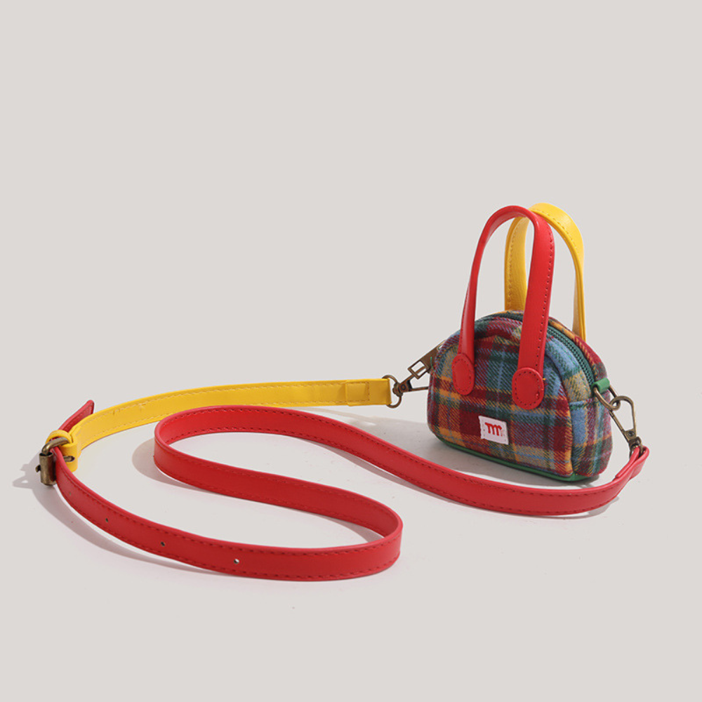 Mini plaid Crossbody Pouch
