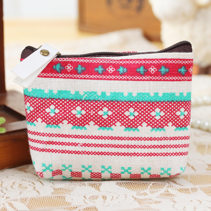 Fabric Antique Coin Purse glittersstores