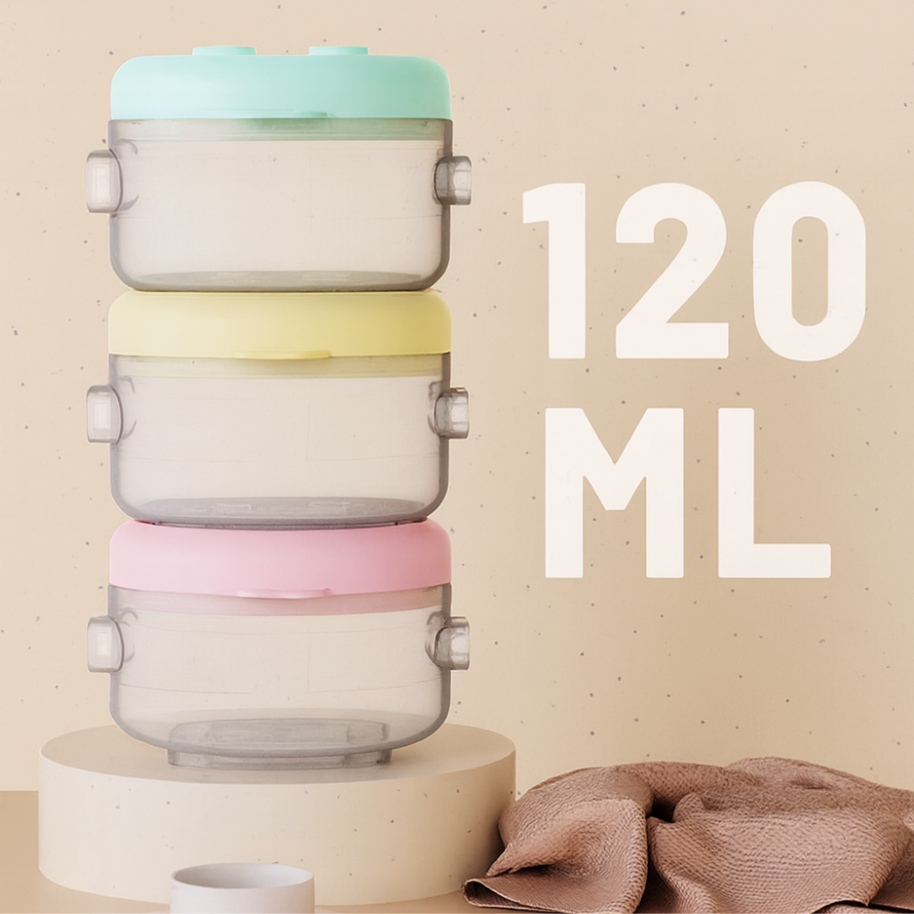 Stackable Milk Powder storage 120mL x3 (360mL)