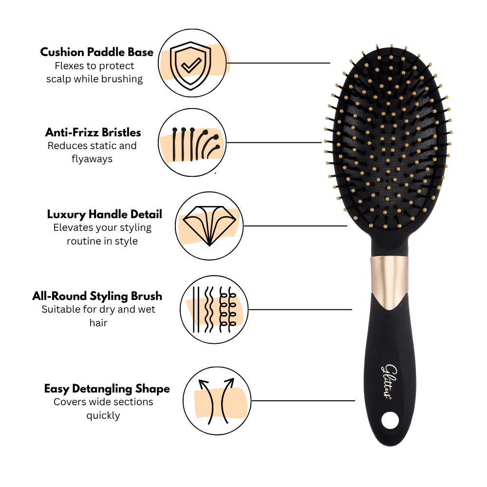 French Oval Paddle Brush