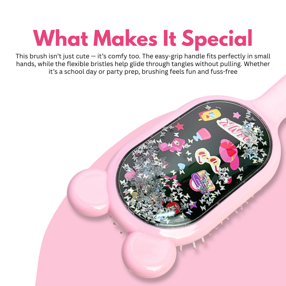 Bunny Sprinkle Hairbrush