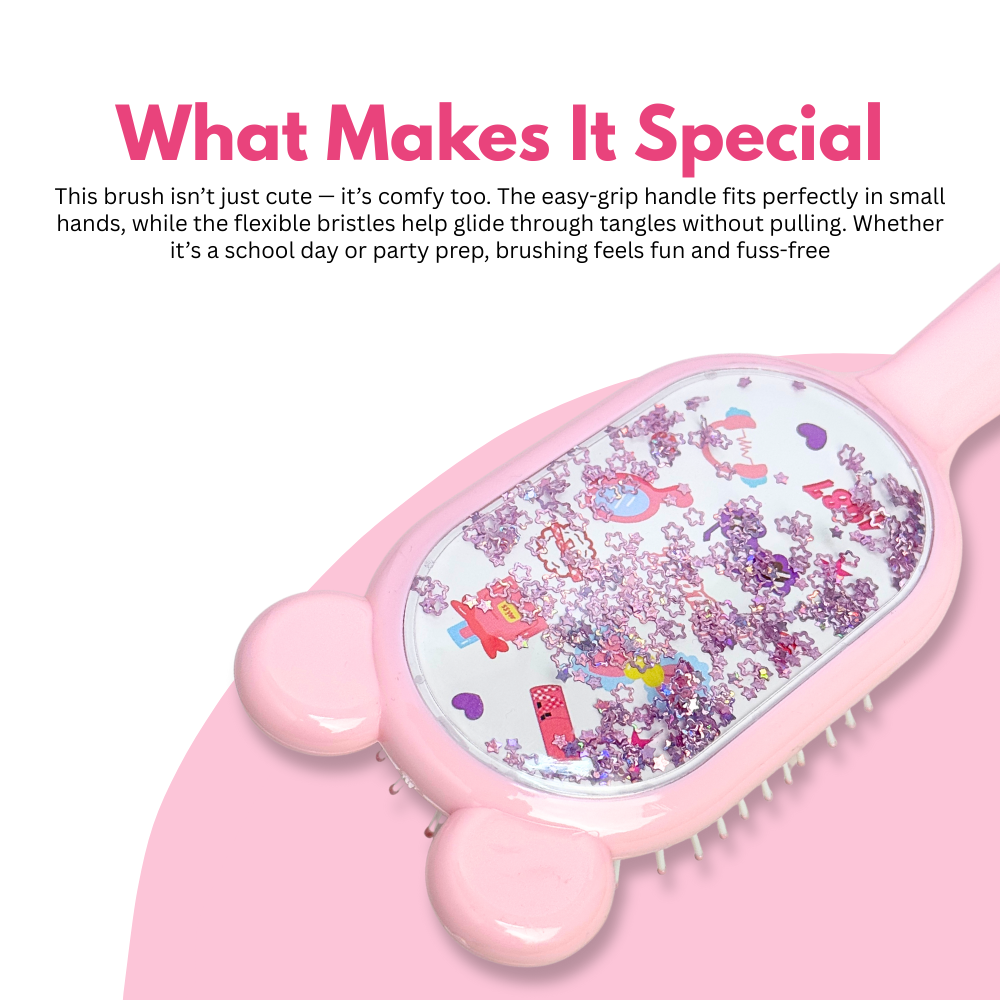 Bunny Sprinkle Hairbrush