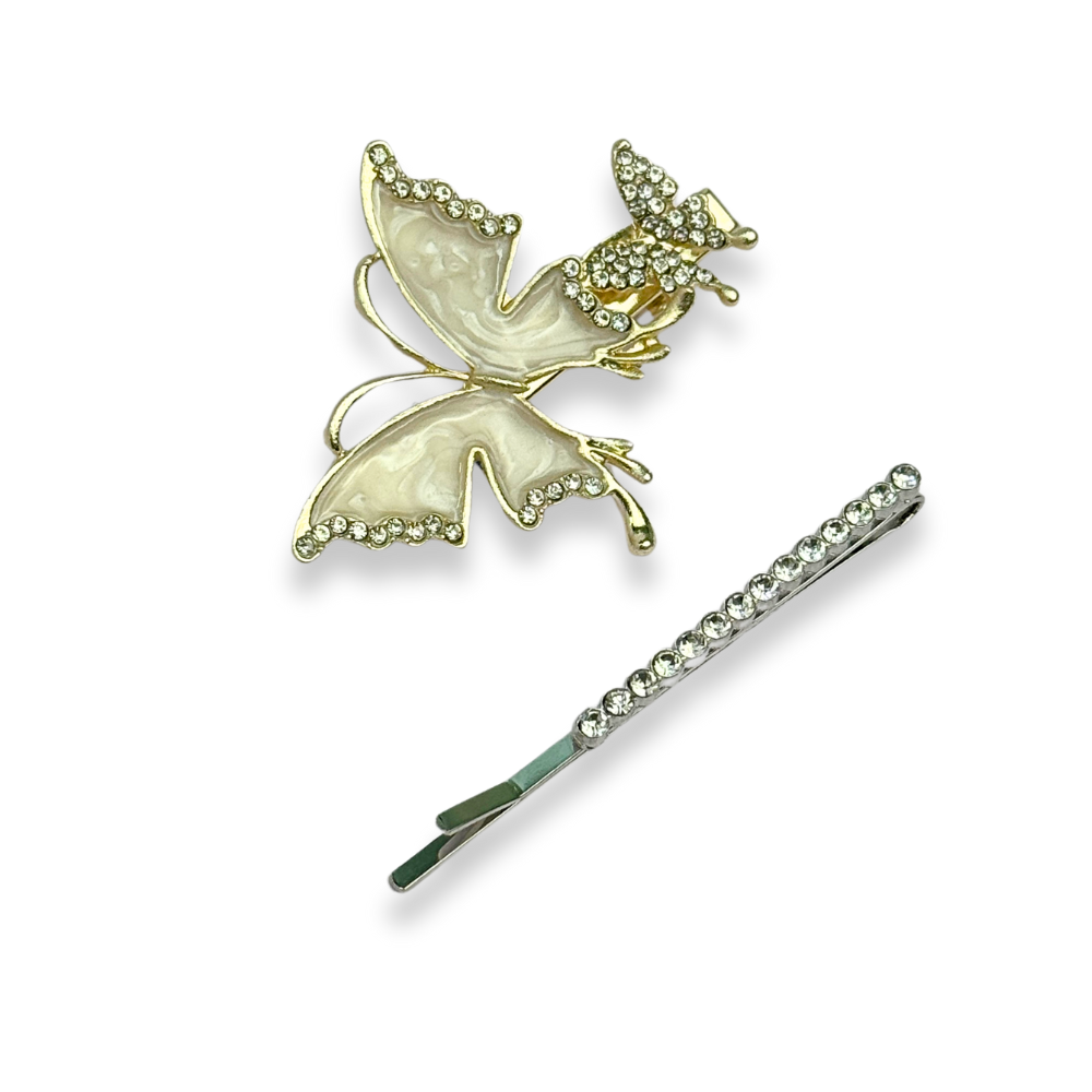 Glitters Butterfly Stone Pin