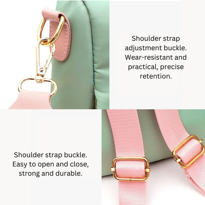 Pink Rainproof Multi-backpack