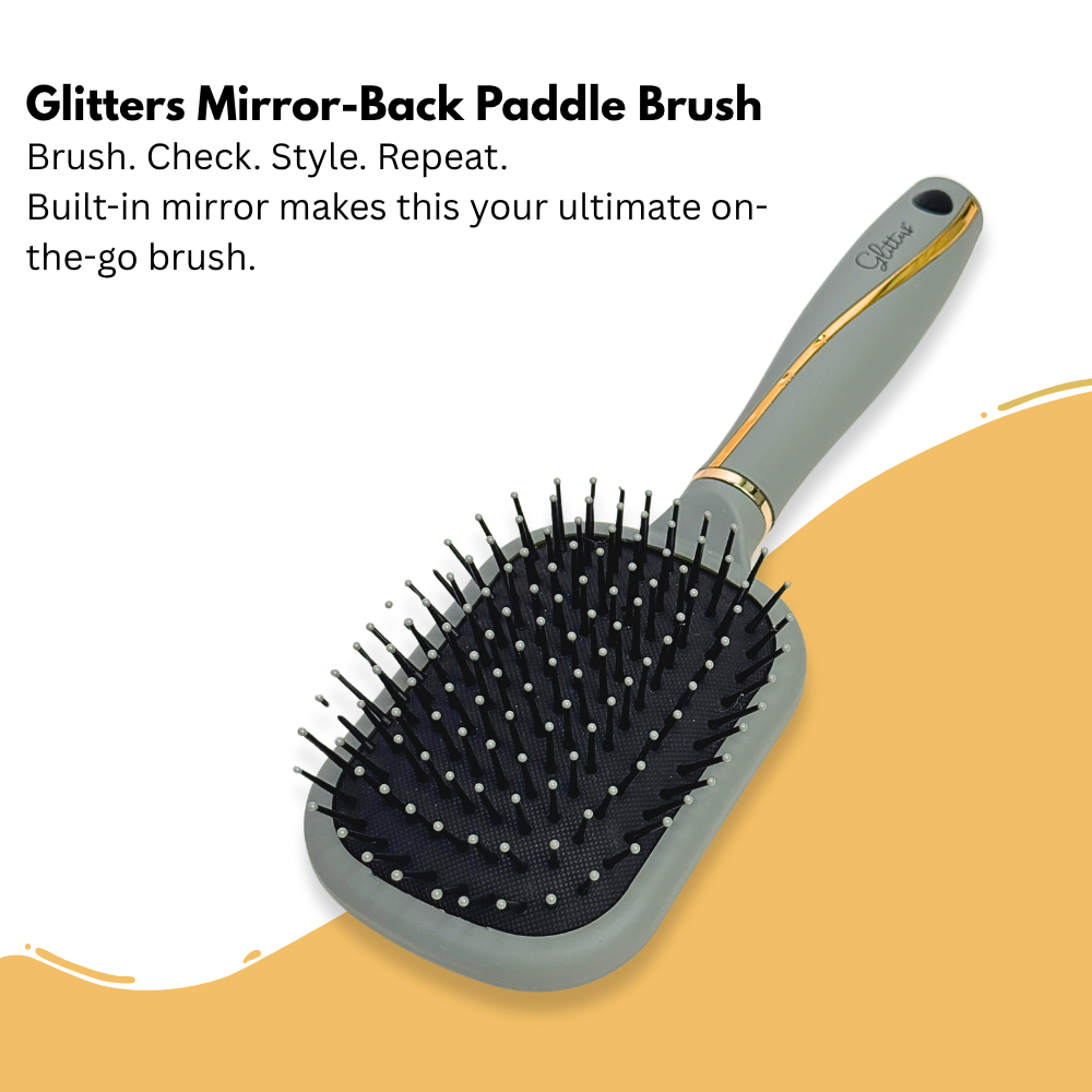 Rectangle Sleek Gold Paddle brush