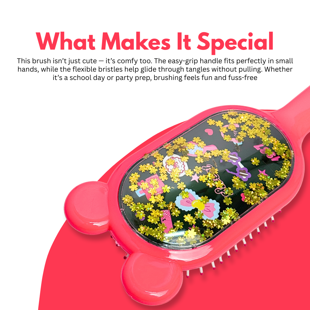 Bunny Sprinkle Hairbrush