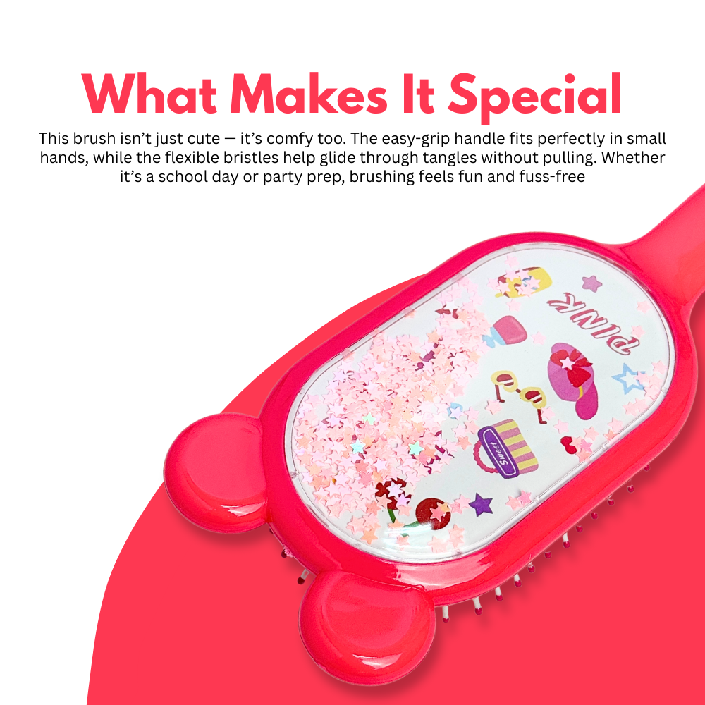 Bunny Sprinkle Hairbrush