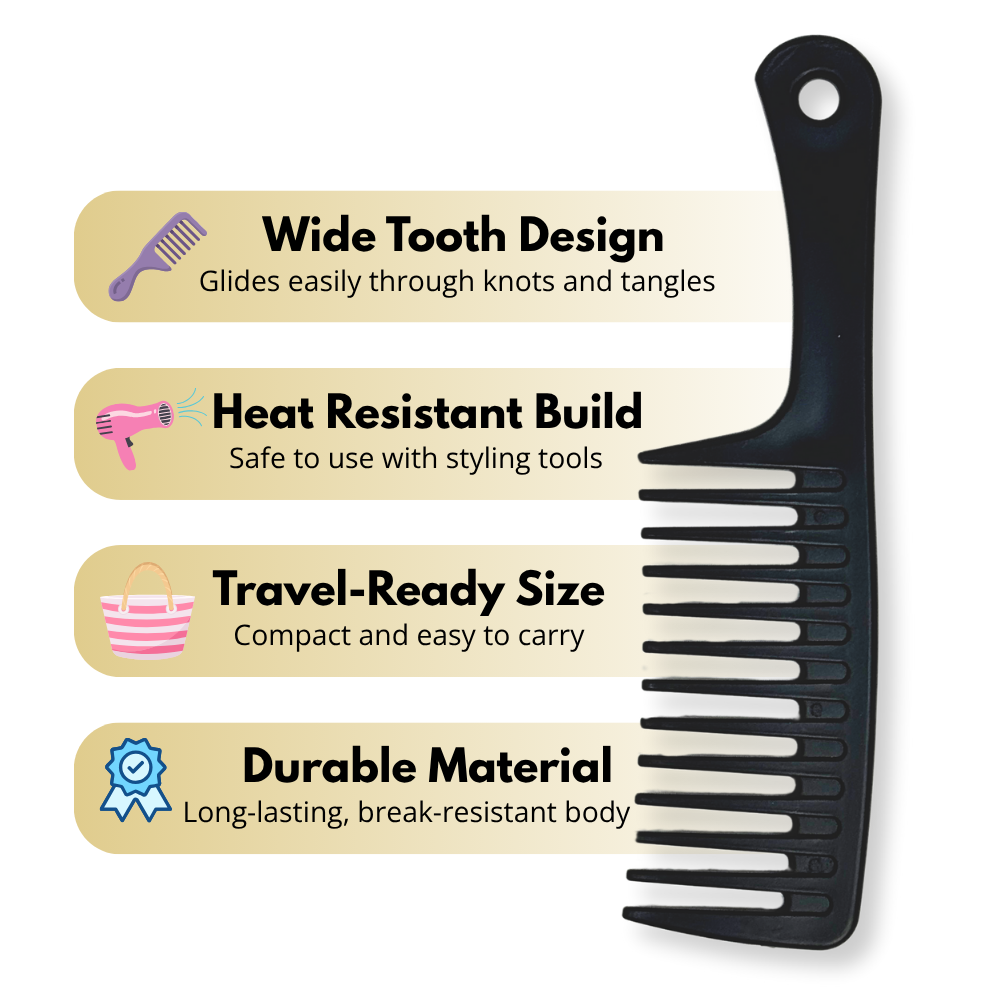 Ultra Wide Comb with Handle