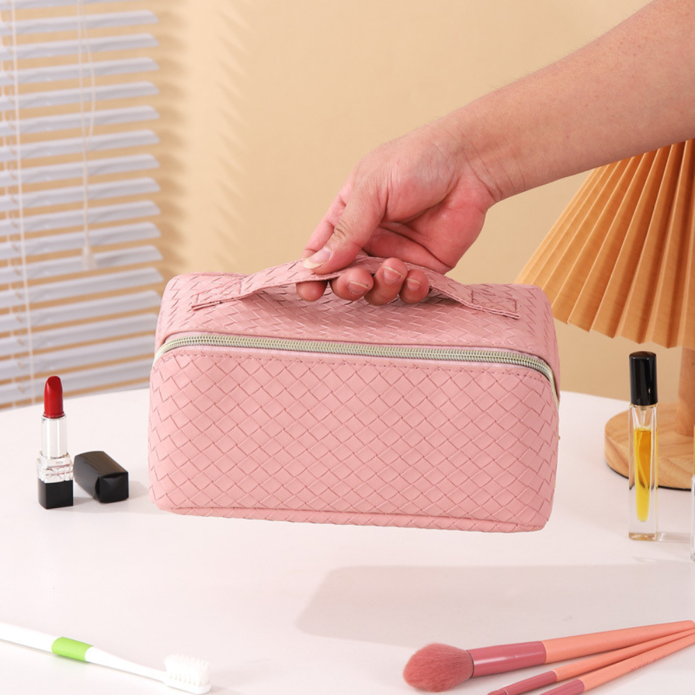 Quilted Travel Makeup Pouch