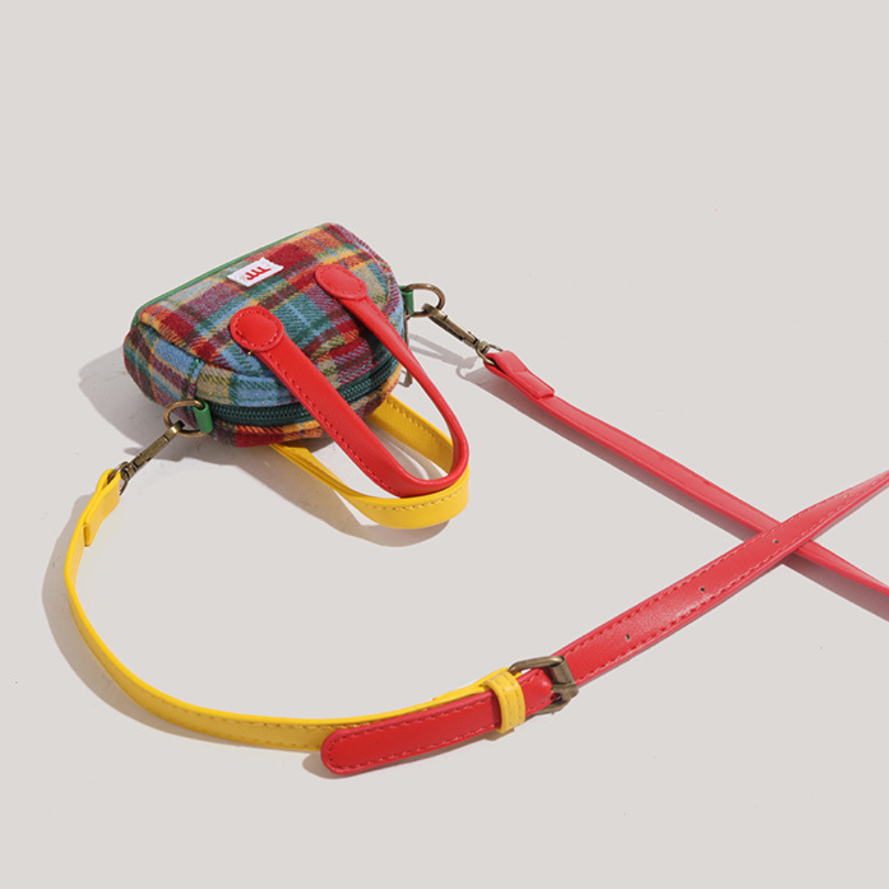 Mini plaid Crossbody Pouch