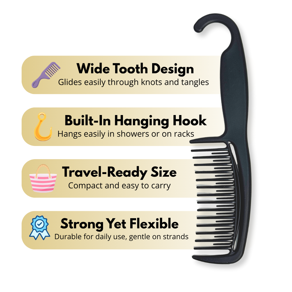 Wide Comb with Handle