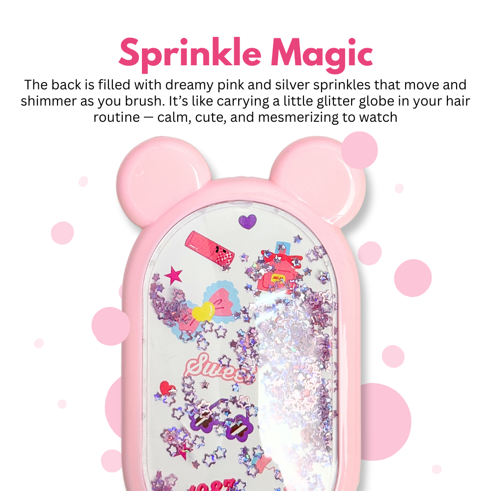 Bunny Sprinkle Hairbrush