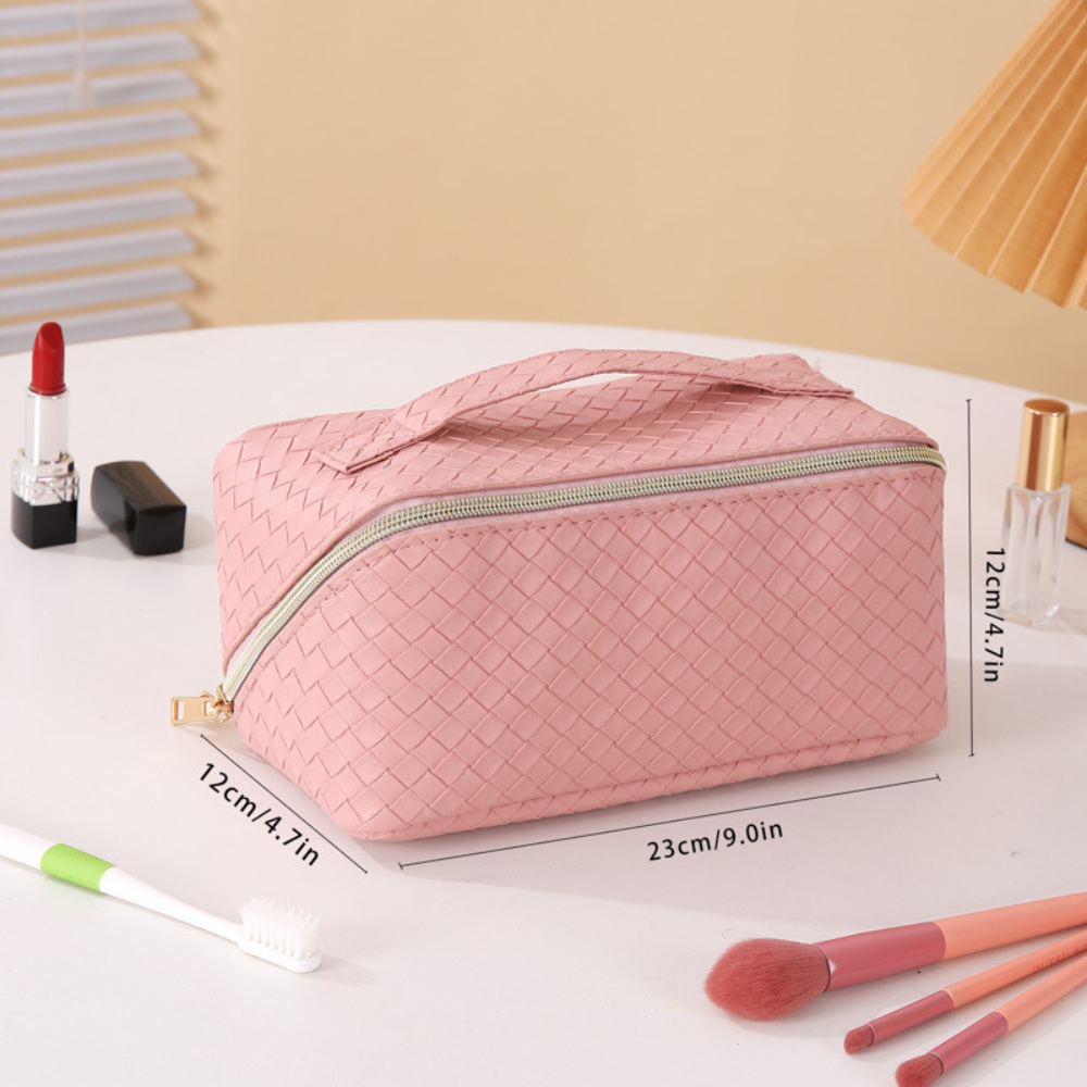 Quilted Travel Makeup Pouch