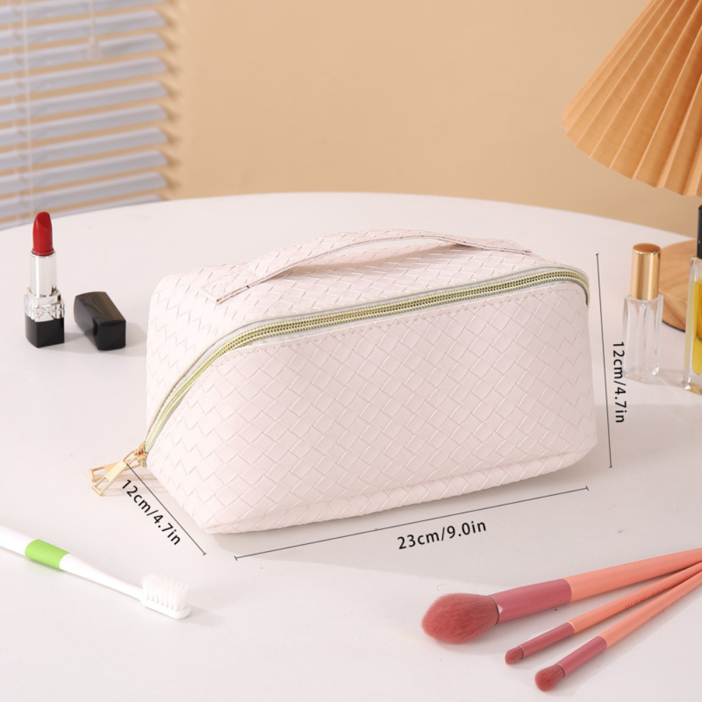 Quilted Travel Makeup Pouch
