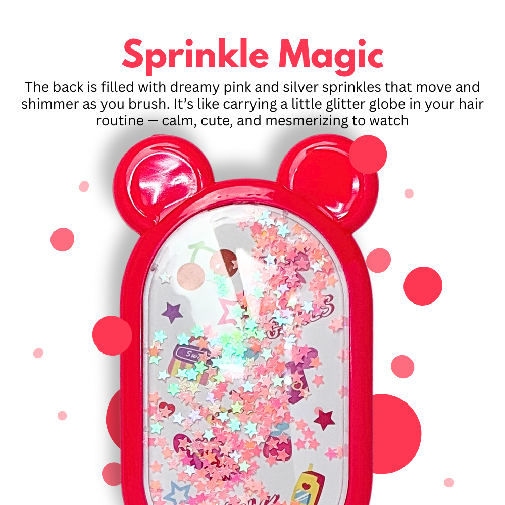 Bunny Sprinkle Hairbrush