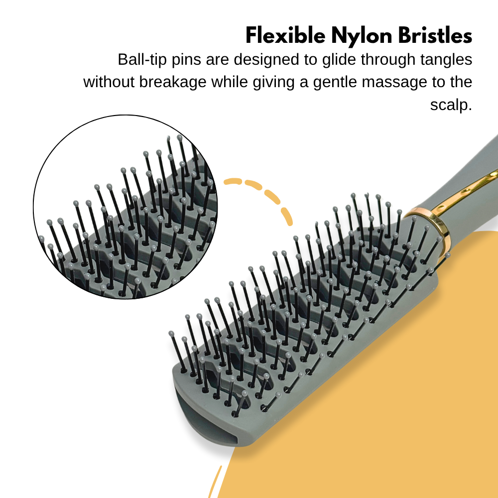 Vented Sleek Gold Hairbrush