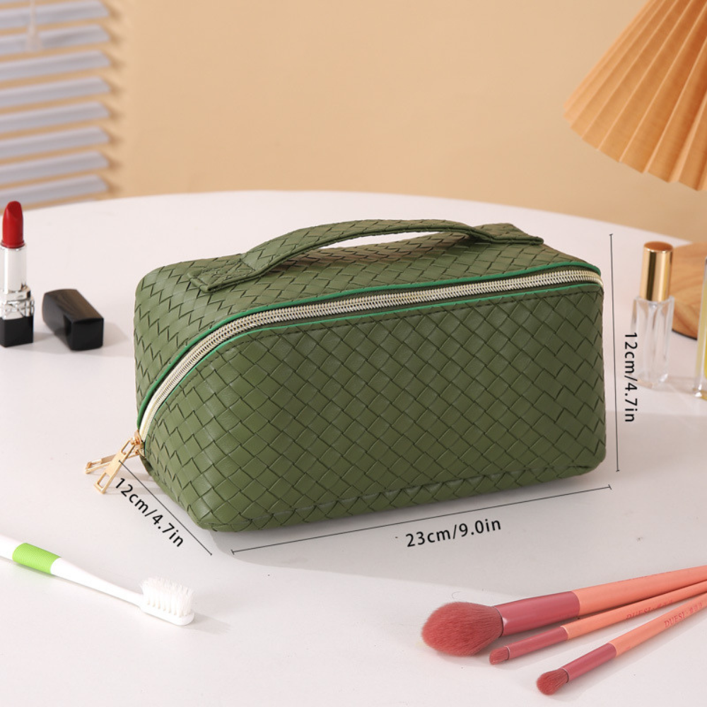 Quilted Travel Makeup Pouch