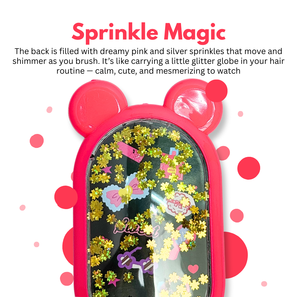 Bunny Sprinkle Hairbrush