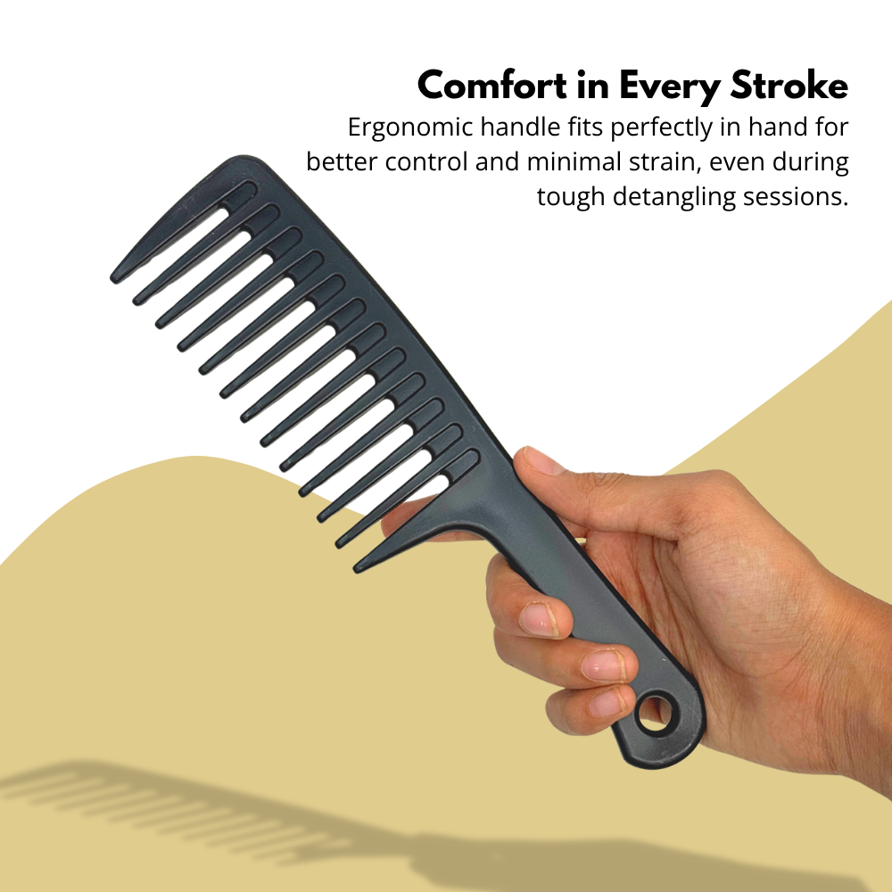 Ultra Wide Comb with Handle