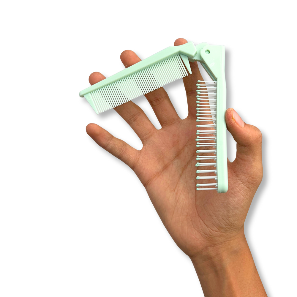 Foldable Twin Bristle Comb