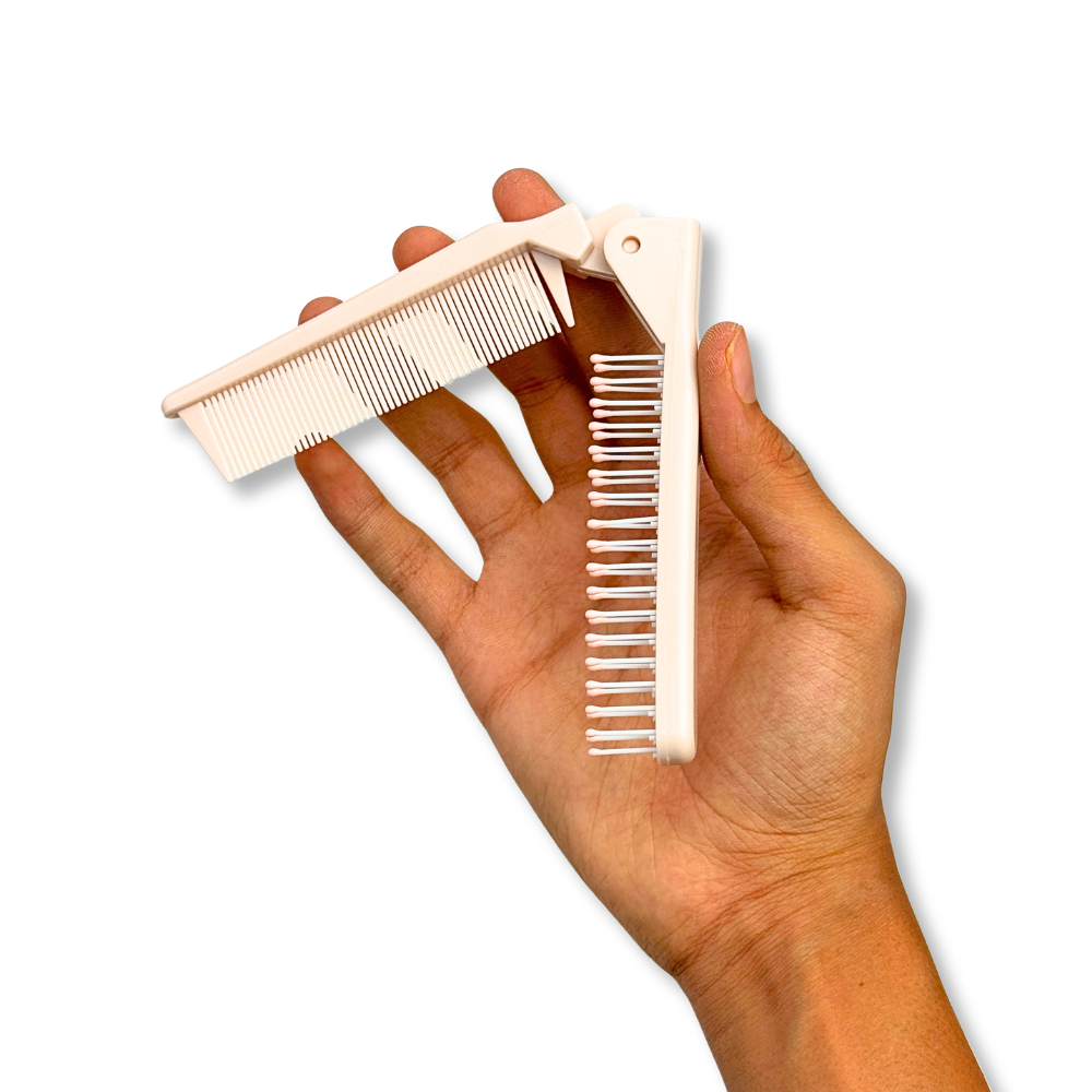 Foldable Twin Bristle Comb