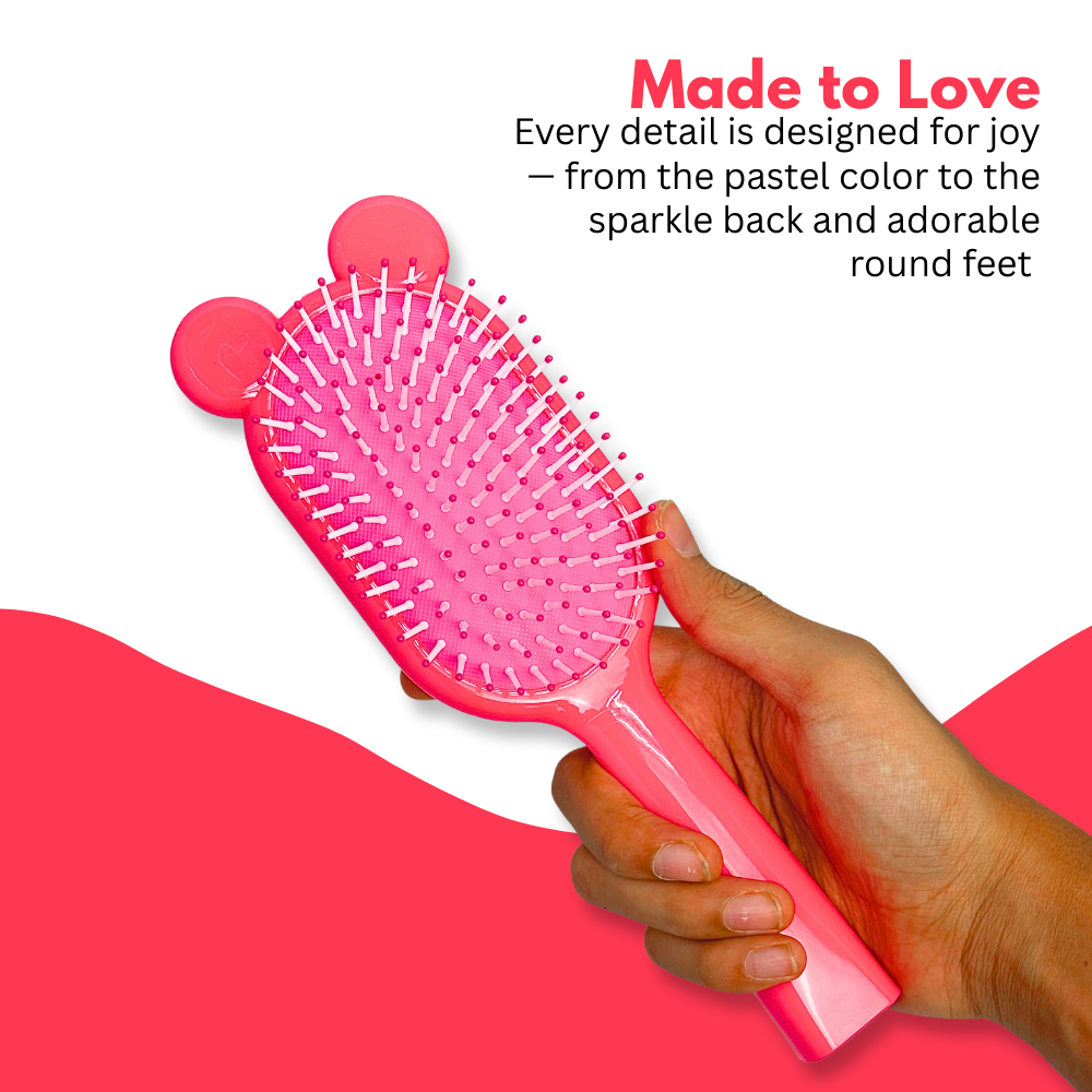 Bunny Sprinkle Hairbrush