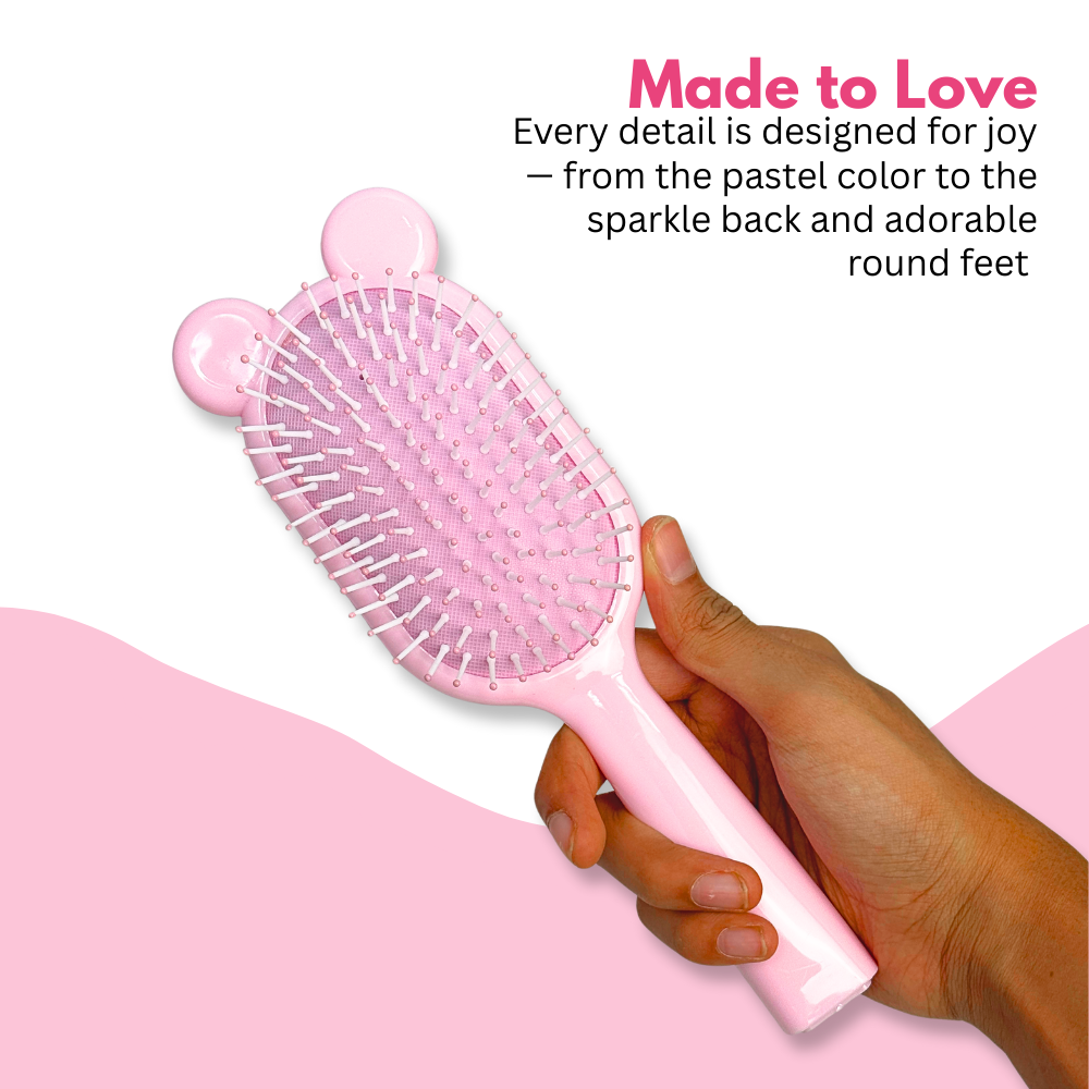 Bunny Sprinkle Hairbrush