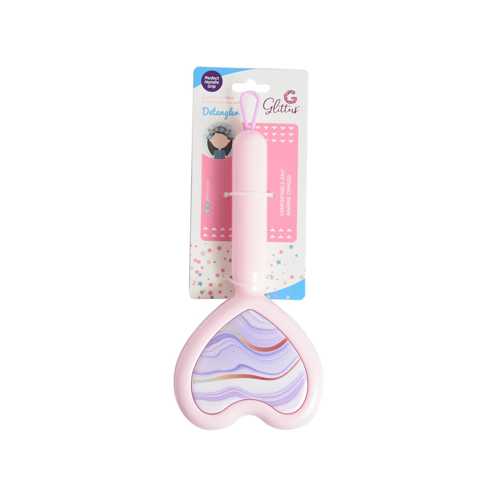 Marble Heart Paddle Brush