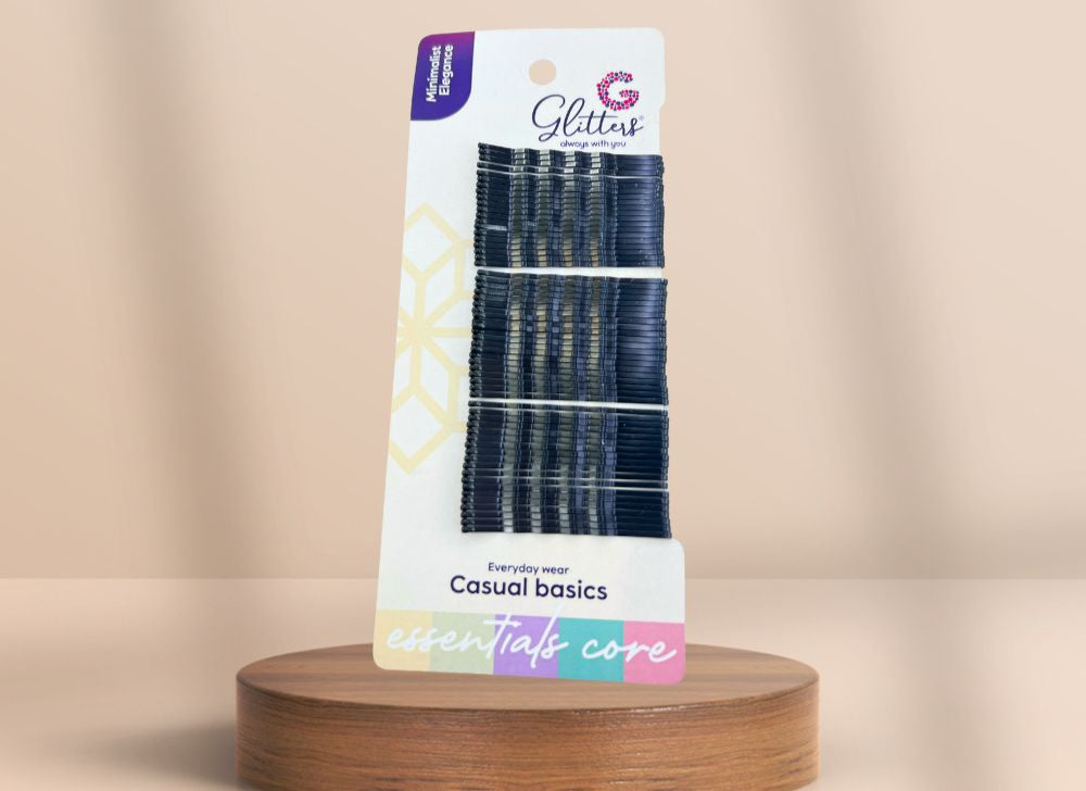60pcs Black Hairpins