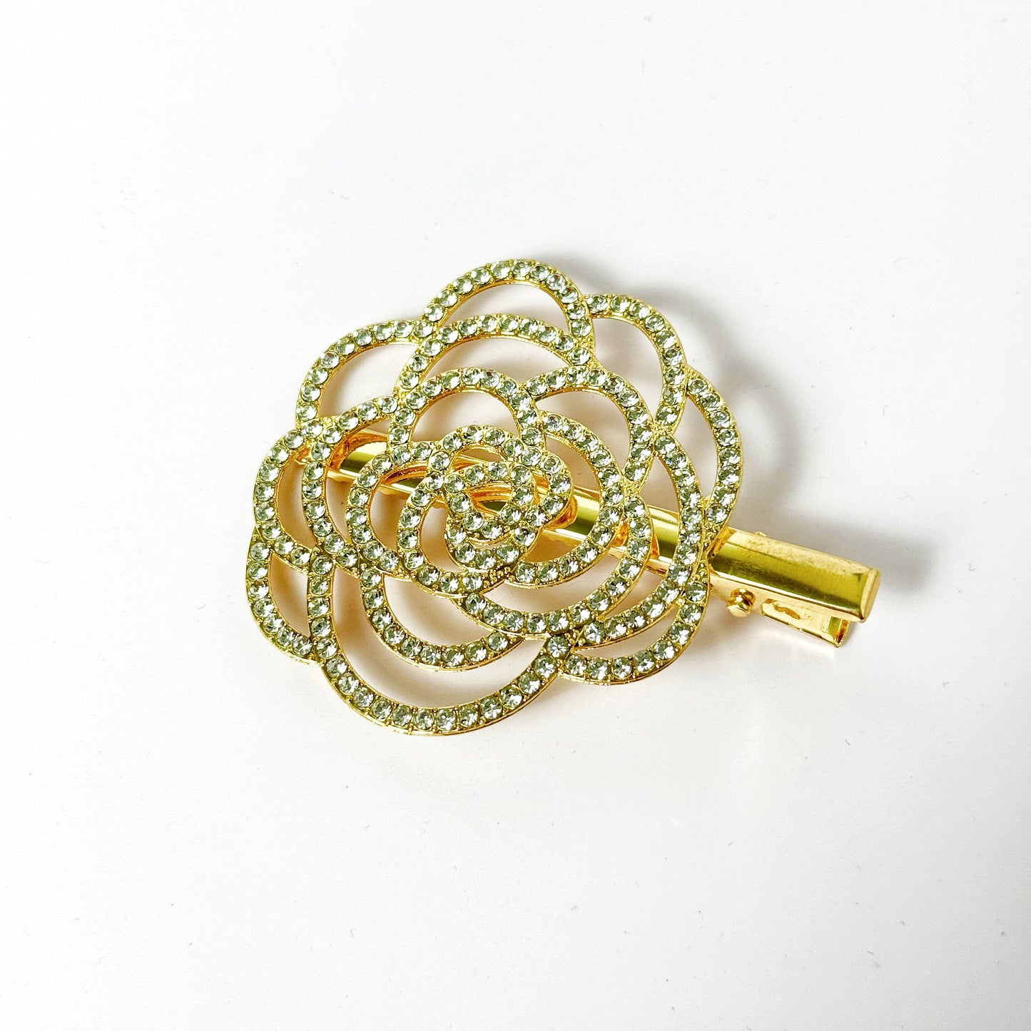 Jeweled Rose Hairclip