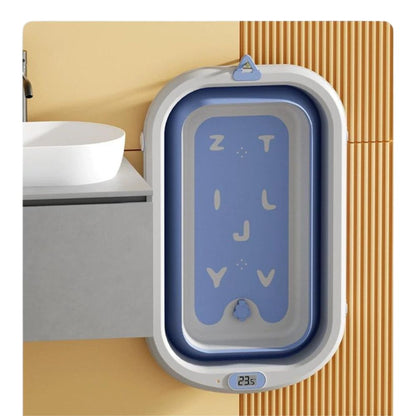 Grey Alphabet Foldable Bathtub