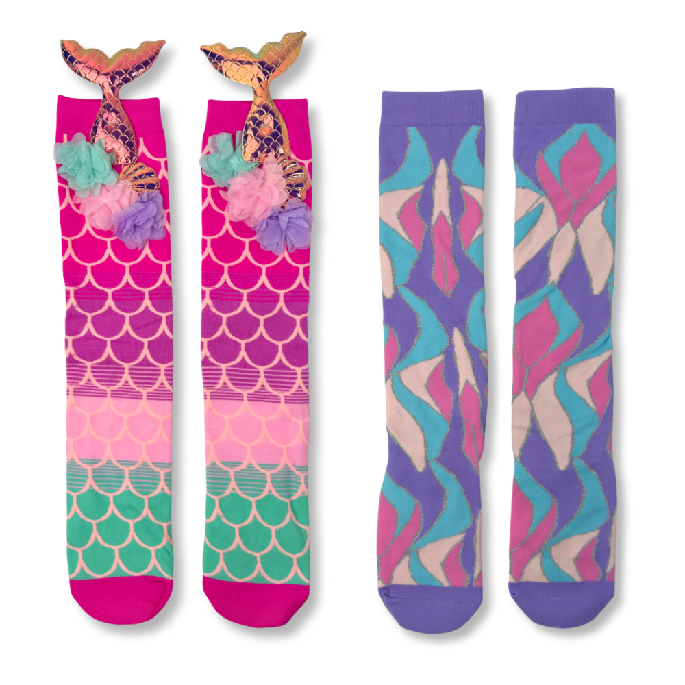 Abstract Mermaid Funky Socks set