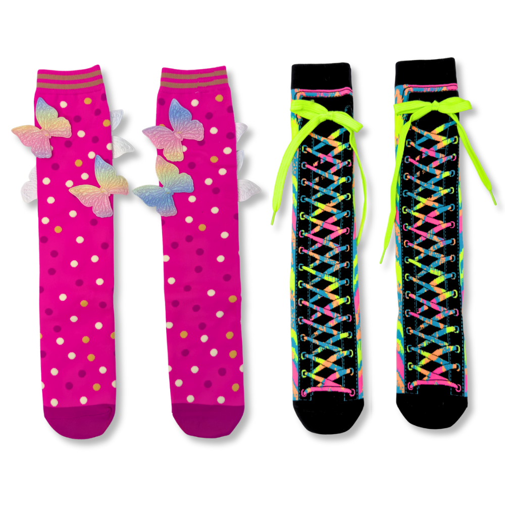 Butterfly Laces Funky Socks Set